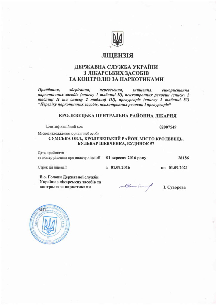 Ліцензійні документи